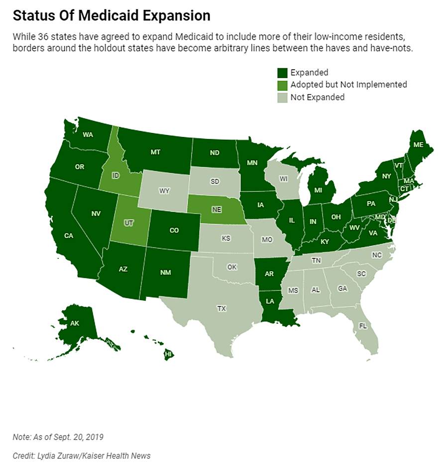 The Deep Divide: State Borders Create Medicaid Haves And Have-Nots