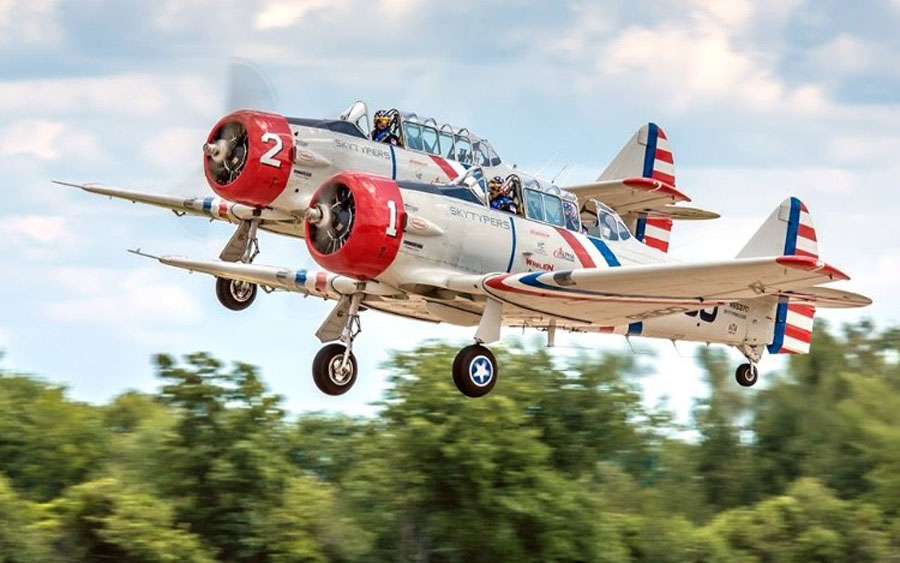 The GEICO Skytypers Air Show Team, the leading vintage airshow performance squadron, will be performing at the Stuart Air Show on Saturday and Sunday, November 7-8 at Witham Field, 2011 SE Airport Rd, Stuart, FL. 