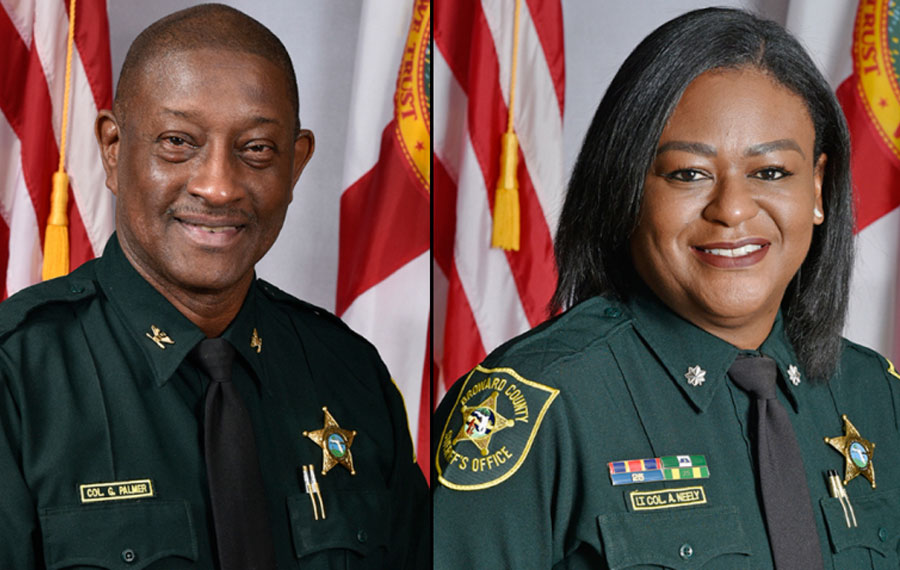 Department of Detention Colonel Gary Palmer and Department of Detention Lieutenant Colonel Angela Neely. 