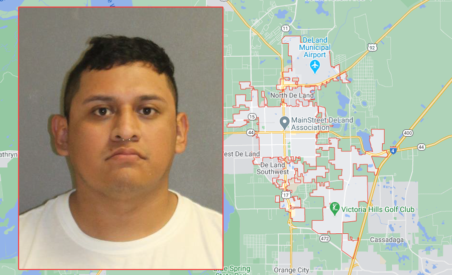 ilario Maldonado, 29, was taken into custody on charges of interfering with child custody and was later additionally charged with lewd and lascivious molestation. He is in custody at the Volusia County Branch Jail with a bond of $7,500.