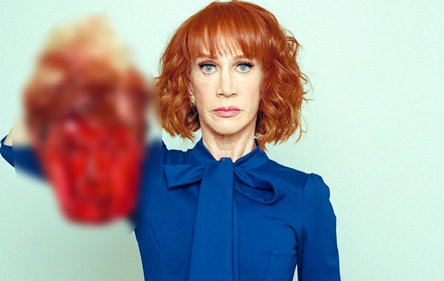 Shortly after Trump’s 2 am press conference November 4, Griffin, 60, retweeted the infamous photo of her wearing a blue blouse while holding the president’s severed head in effigy.