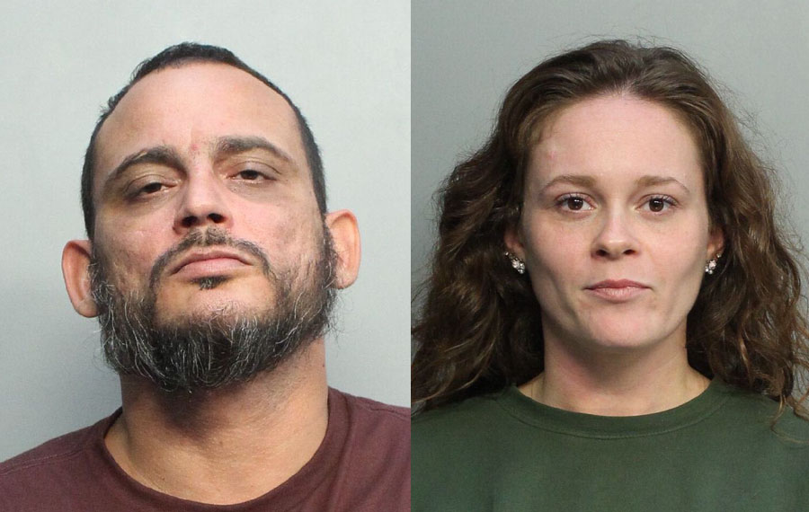 Ricardo Rene Schaeffler Jr., 40, and Nicole Jeanene Iglesias, 33, both of Miami, were charged with grand theft of motor vehicle parts in the third degree, a felony. They were arrested together at the Exxon gas station at 8701 Coral Way Miami on November 14, 2020. 