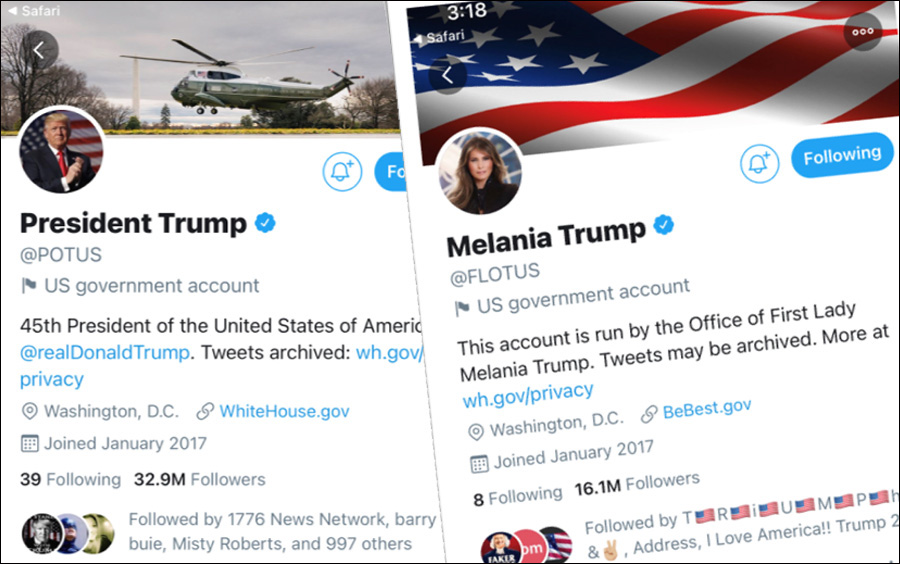 Both Twitter and Facebook have announced that official government accounts will be automatically transferred from current President Donald Trump to President-Elect Joe Biden at the very moment that Biden is sworn in on Inauguration Day.