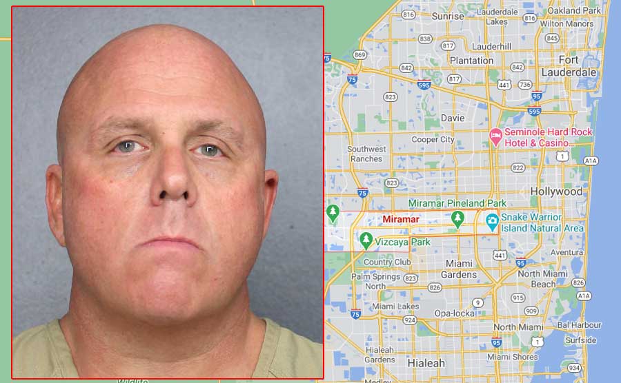 William Dean, 50, of North Miami Beach, was charged in violation of Florida Statute 836.05 Threats; extortion. Defamation; libel; threatening letters and similar. A felony of the second degree. According to Country Records, Dean is being held pending a bond hearing.