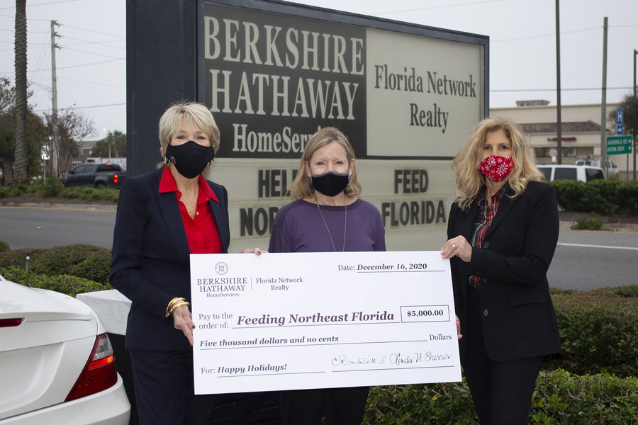 Berkshire Hathaway HomeServices Florida Network Realty Donates $5,000 to Feeding Northeast Florida