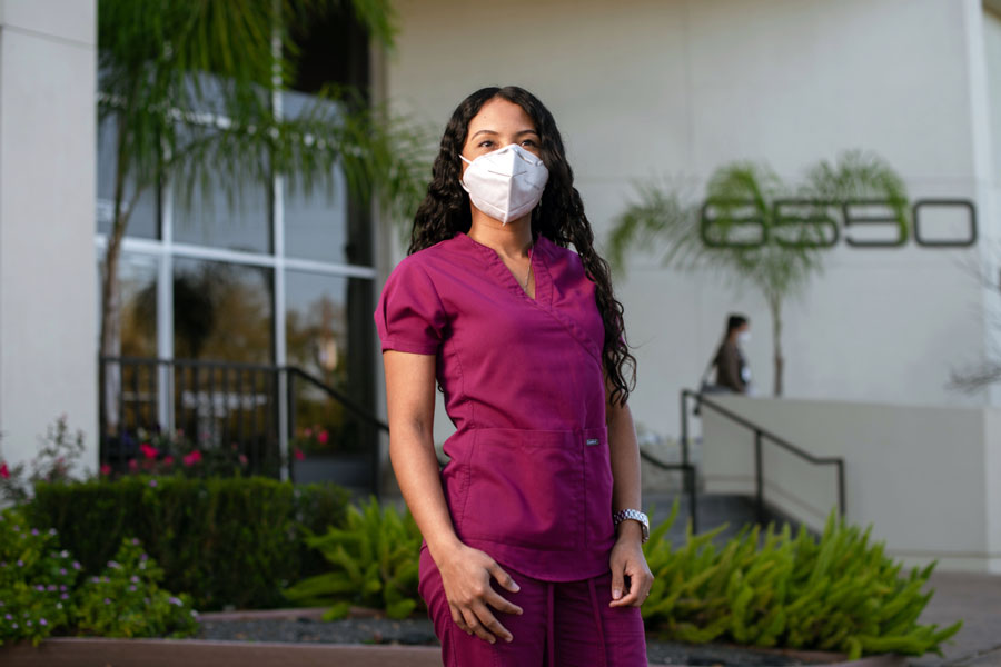 Sussy Obando graduated from six years of medical school in Colombia, and then spent a year treating patients in underserved communities. Yet when she moved to the U.S., that wasn’t enough to be able to practice medicine here. Photo credit: Brandon Thibodeaux for KHN.