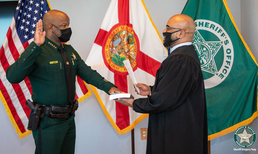 Sheriff Gregory Tony brings a wealth of experience, expertise and knowledge to the Broward Sheriff’s Office cultivated from his long career serving in a variety of law enforcement and public safety capacities. Throughout his career, he has led by example and worked tirelessly to fulfill his promise to keep our communities safer.