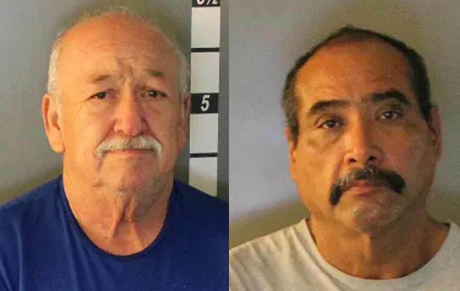 Esteban G. Garcia, 65. and Lorenzo A. Martinez, 51 were both charged with 27 counts of possession with intent to sell new legend drug without prescription, one count of possession of controlled substance with intent to sell, and one count of other controlled substance schedule 3 or 4 – bring into state.