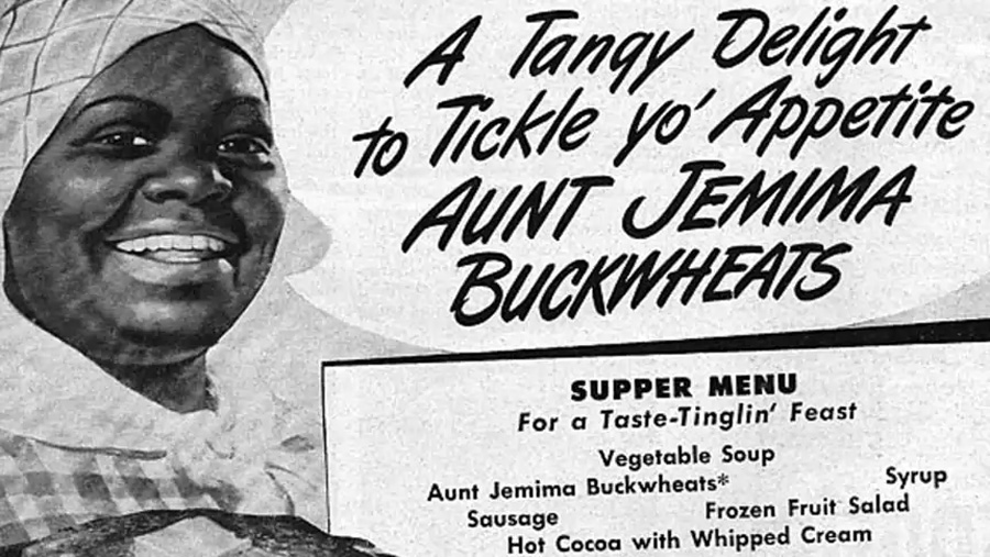 The Aunt Jemima pancake mix was advertised in 1889 as the first ready-mix. By 1915 Aunt Jemima became one of the most recognized brands in US history.