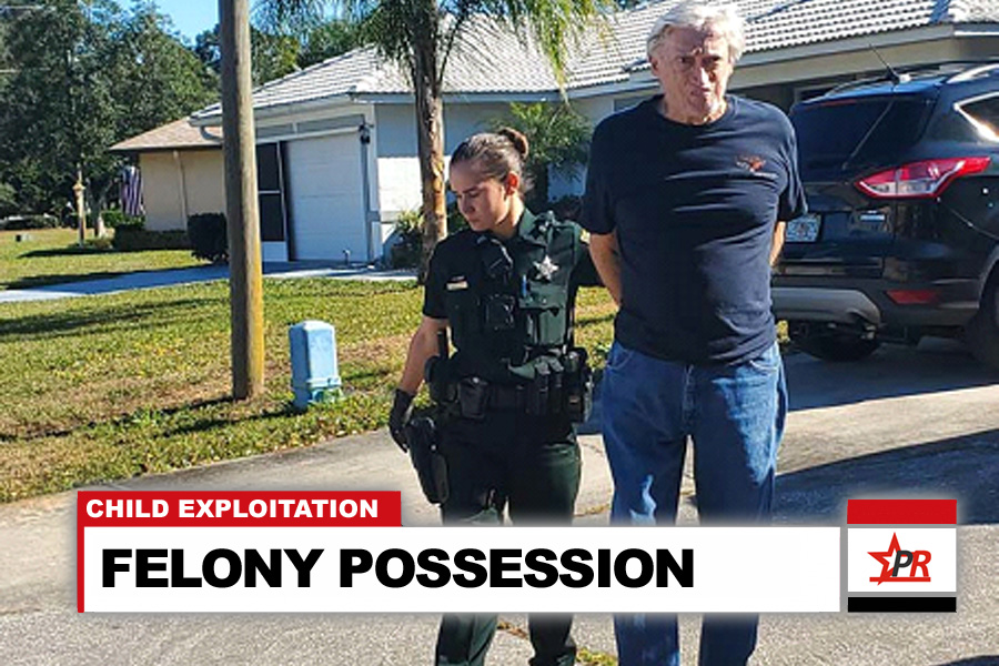 Edgar Alloway, 77, of Palm Coast, was arrested at his Palm Coast home and taken into custody. He was booked into the Sheriff Perry Hall Inmate Detention Facility and released after posting a $120,000.00 bond.