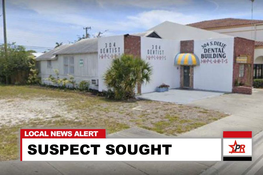 The residence sits behind a business in the 300 block of S. Dixie Highway, City of Lake Worth Beach. 