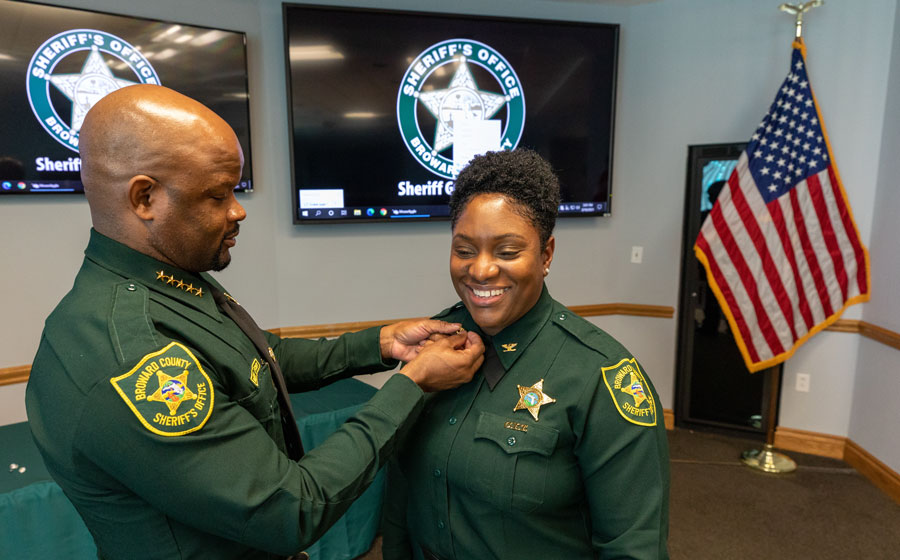 Josefa Benjamin, who was also promoted to colonel, is the first Black woman to serve as executive director overseeing Broward Sheriff’s Office’s Department of Detention and Community Programs.