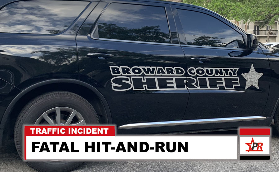 Terri A. Tayce, 56, of Fort Lauderdale, was crossing the roadway northbound when she unexpectedly entered the path of the Durango and was struck. Tayce was transported to Broward Health Medical Center where she later died.  The investigation into the crash is ongoing.