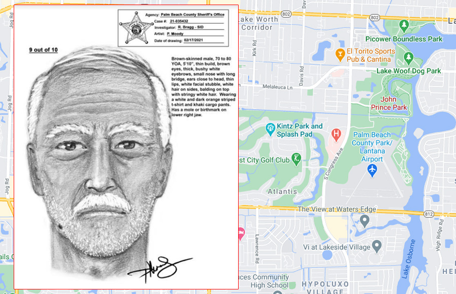 The suspect is described as being 5-10, thin build, brown eyes, balding white hair and bushy white eyebrows. He has a mole or birthmark on his lower jaw. Anyone with any information is asked to contact Crimes Stoppers at 1-800-458-TIPS. 