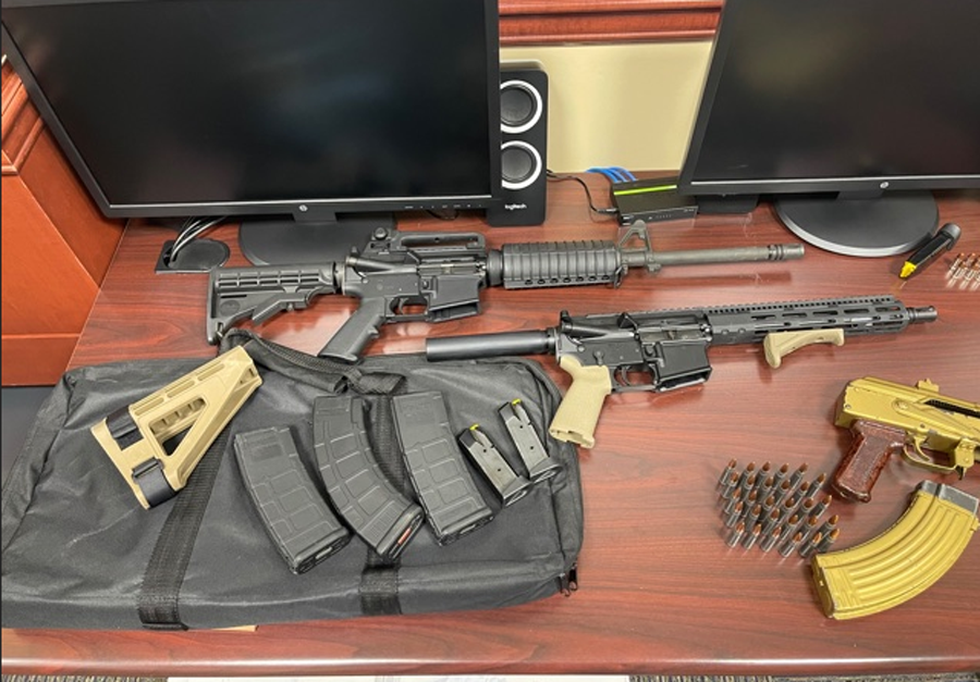 During the search, detectives arrested Johnson and confiscated more than $17,000 in cash, ammunition, four firearms, one stolen firearm out of Georgia as well as paperwork and electronic devices related to the ongoing fraud investigation. 