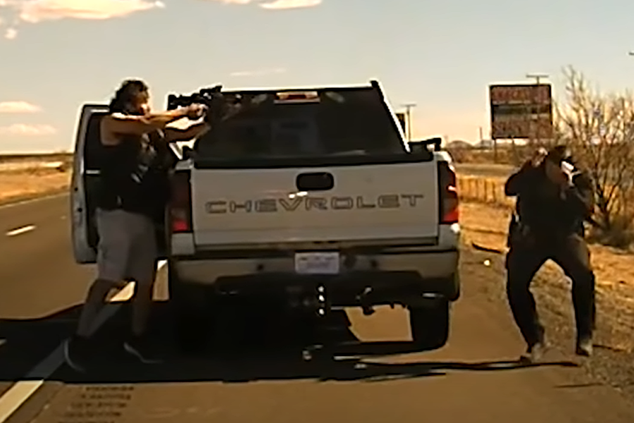 Shocking Dashcam Footage Released of Fatal Shooting of New Mexico Cop During Traffic Stop by AR-15 Toting Drug Dealer