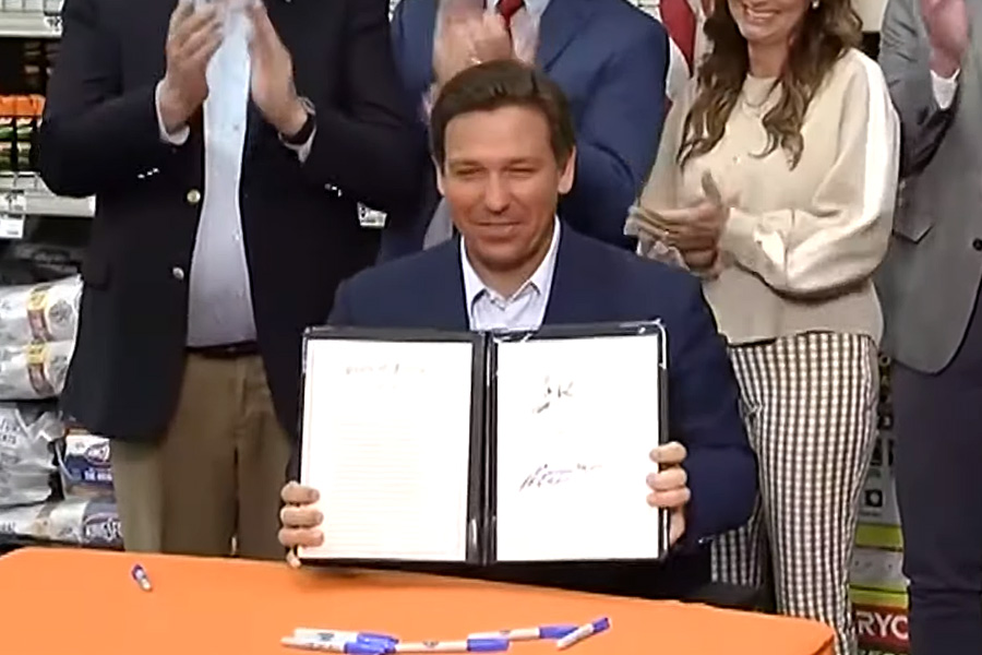 Governor Ron DeSantis in Pensacola on May 21, 2021. File photo from past newscast. 