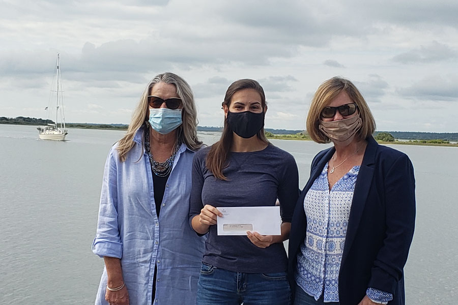 The St. Augustine branch office donated $1,600 to the Matanzas Riverkeeper. From left, Realtor Shelley Trela, Matanzas Riverkeeper Jennifer Lomberk and Broker/Manager Tracy Glochau.