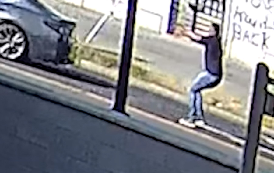 The incident, completely caught on surveillance video, occurred last Wednesday at approximately 5 p.m. in the 1600 block of Kenilworth Avenue, according to police, who have publicly released footage of the incident in an attempt to track down the suspect.