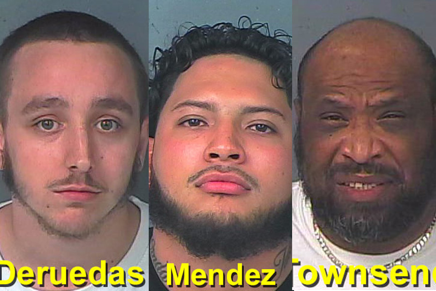 Two employees, Thomas Deruedas, 22, and Johnny Mendez, 24, were each charged with Keeping a Gambling House, Florida State Statute 849.01 and Possession of a Slot Machine. Additionally, one patron, Charles Townsend, 51, was charged with possession of a controlled substance, possession of marijuana, introduction of contraband into a detention center, and possession of paraphernalia.