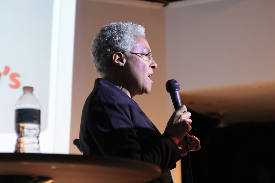 Academic, Patricia Hill Collins presents a lecture on her book