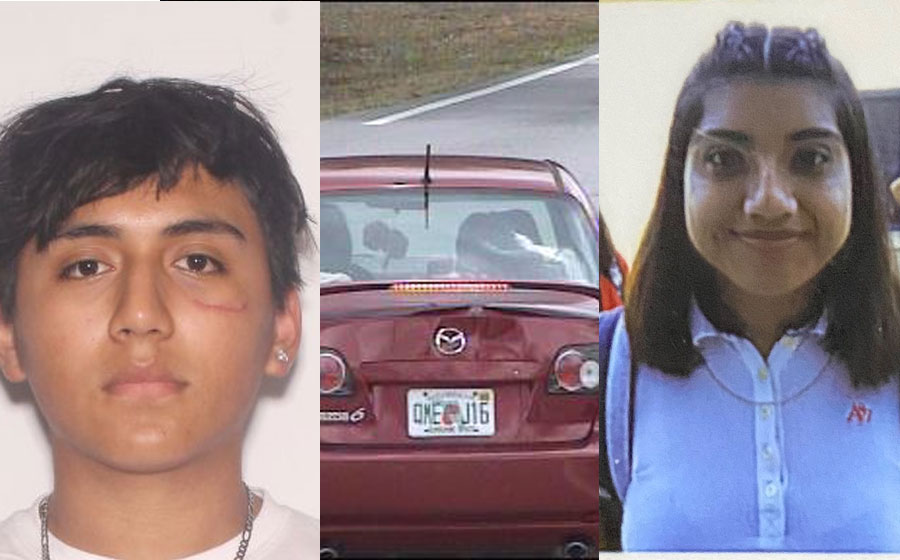 The pair are believed to be traveling in a red four-door Mazda 6 with Florida license tag QMEJ16 and may be headed to Miami.  Karytza was last seen wearing a black shirt, black pants and unknown shoes. She is described as 5’4 inches tall weighing 140 pounds, with shoulder length dark hair.