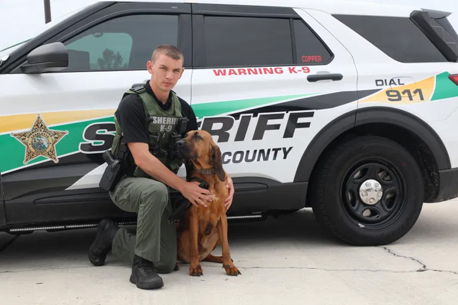 DFC Sella and K9 Copper. Photo: Charlotte County Sheriff's Office