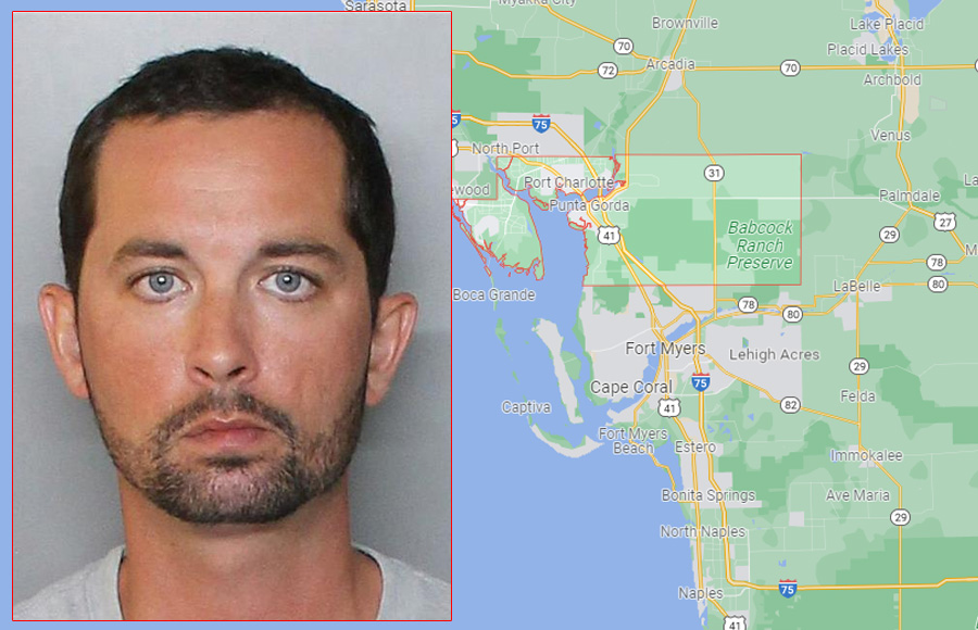 Christian Rinehart Miller, 32, of Port Charlotte, was arrested on possession of firearm ammunition or weapon by Florida convicted felon, aggravated assault with deadly weapon without intent to kill, and resisting officer without violence.  