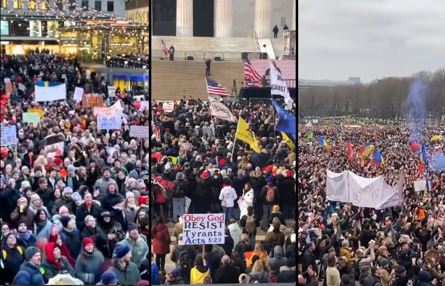 In addition to Sunday’s march in D.C., the event took place as part of the same day World Wide Rally for Freedom happening across more than 40 countries and 150 cities around the world. Few mainstream media companies even touched on it. 