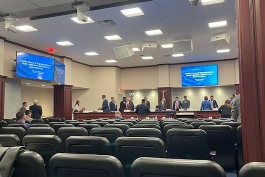 Few members of the public made it to the Florida House of Representatives' State Legislative Redistricting Committee meeting, held ostensibly to solicit public testimony.