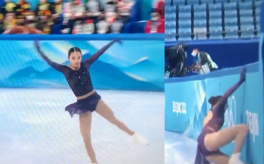 Chinese censors stepped in Sunday when online trolls mercilessly attacked a US-born figure skater who took a tumble at the Beijing Games.