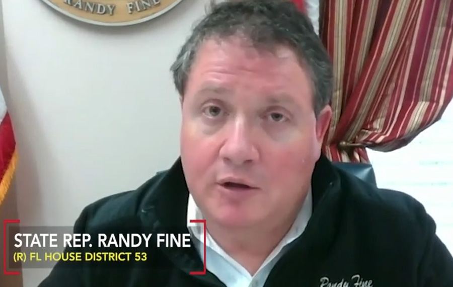 Randy Fine, a member of the Florida House of Representatives. Took exception to Biden’s insistence for stricter gun laws when it was learned that the suspect in the shooting