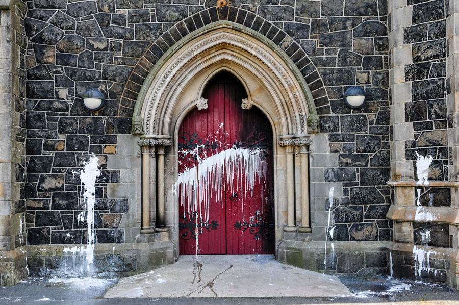 vandalism against churches