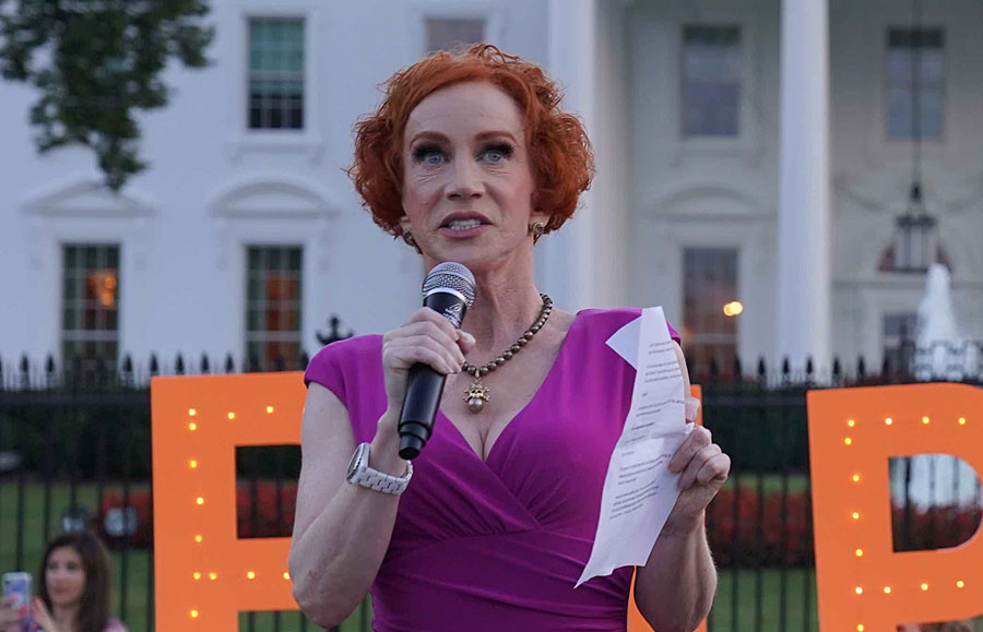 Twitter Storm Over Kathy Griffin Threatening “Civil War” If You Vote