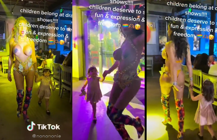 Sexual child abuse is a criminal act and the acts shown in the video clips in this column are a form of sexual abuse in my personal and professional opinion. Image credit: Libs of TikTok.