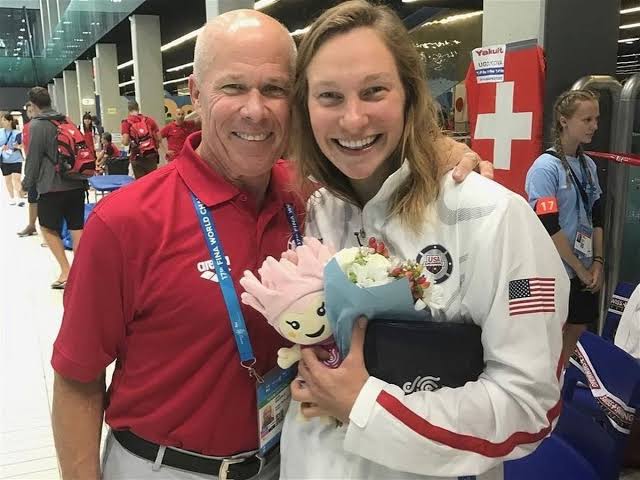 Wife of UGA, Georgia Tech alum Nic Fink reacts to his medal win at ...