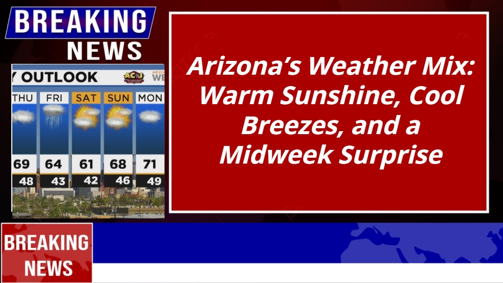 Arizona’s Weather Mix: Warm Sunshine, Cool Breezes, and a Midweek Surprise