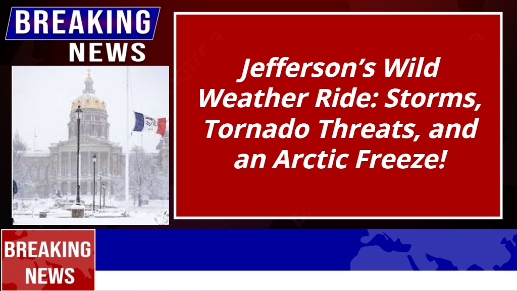 Jefferson’s Wild Weather Ride: Storms, Tornado Threats, and an Arctic Freeze!