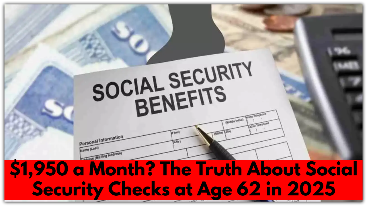 $1,950 a Month? The Truth About Social Security Checks at Age 62 in 2025