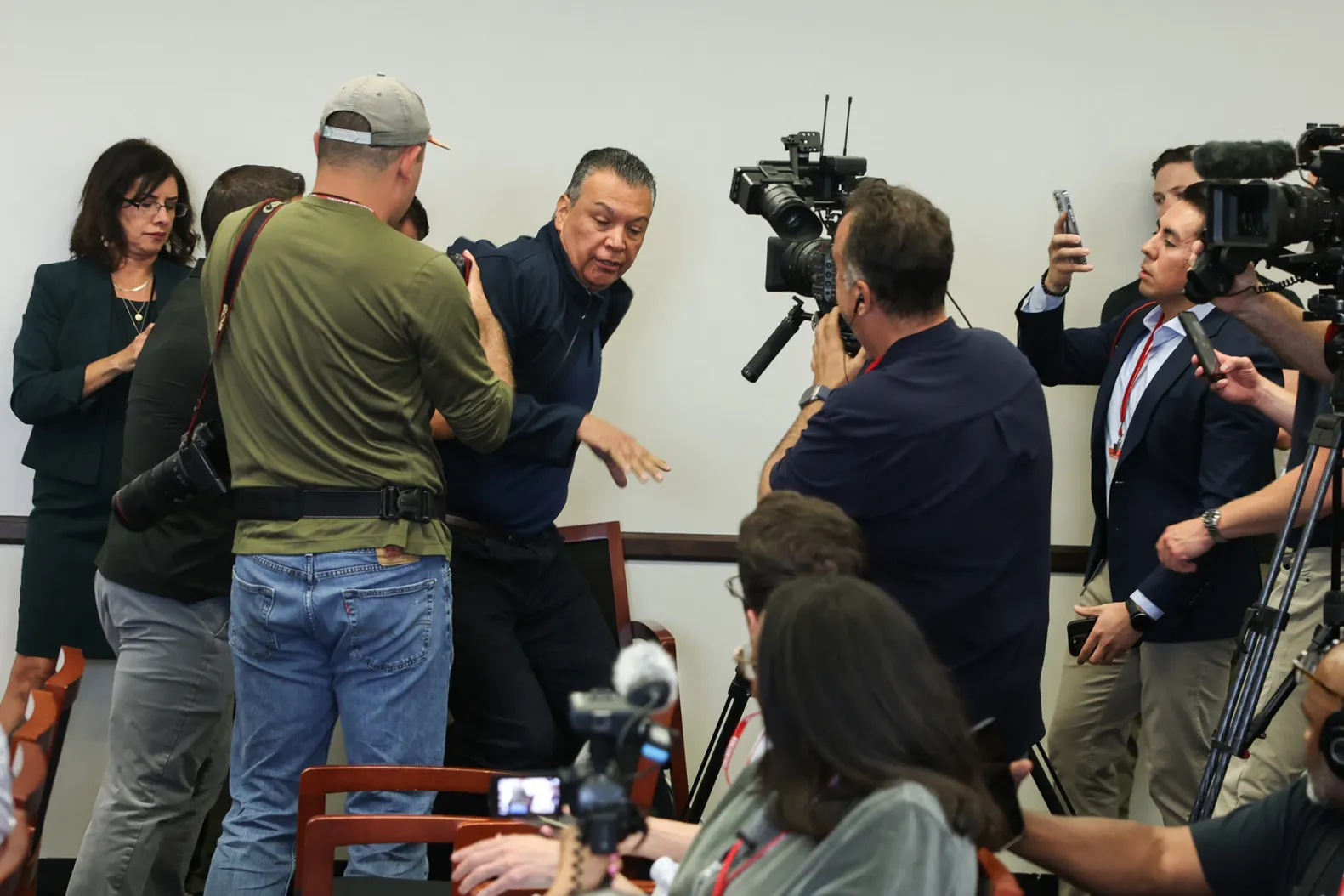 Caught on Camera: Senator Pushed, Handcuffed for Asking One Question
