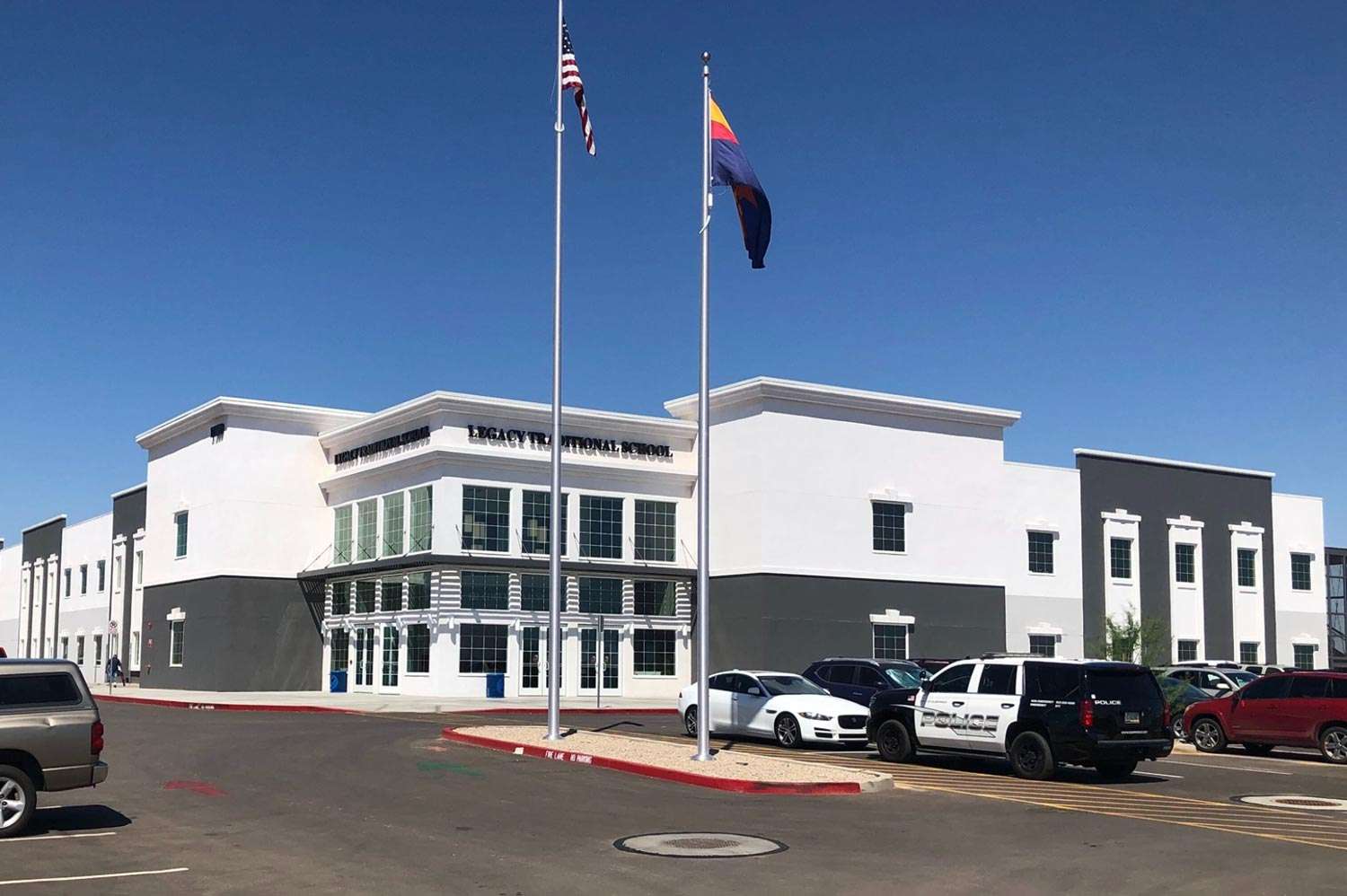 Lincoln Elementary playground, site of alleged student threat