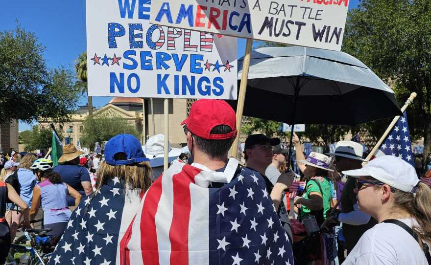 Thousands Join ‘No Kings’ Protest in Phoenix Against Trump’s Military Parade