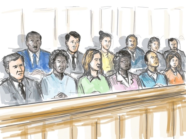 @CourtroomSketchPA – Taken July 22 at Lycoming County Courthouse