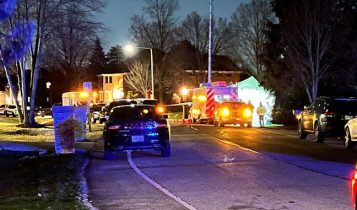 @PolkAlert – 6:48 AM scene outside Grove Ave home