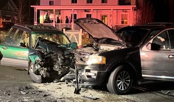 @StamfordUpdates – Photo captured moments after crash outside Capriccio Café at 2:12 PM