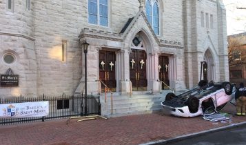 @CarlosLV – Taken at 12:45 PM outside St. Mary’s Church after police arrival