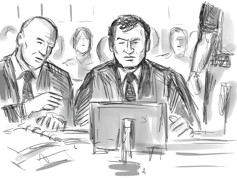 @CourtArtistCO – Taken during sentencing hearing, Denver District Court