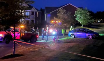 @LocalResident – Taken 6:15 PM, police cars outside Riverbend Apartments