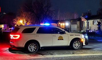 @MarkJenkins – Taken 8:15 PM on Maplewood Drive, police vehicles outside suspect’s home
