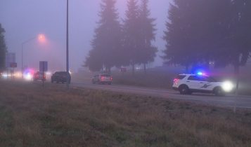 @LocalResident – Taken 6:15 AM near Pine Hollow Road, police vehicles on scene
